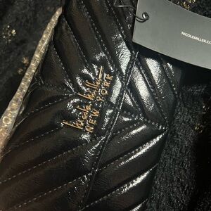 Nicole Miller Black Quilted Clutch